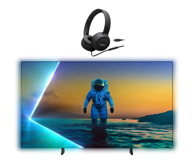 Philips 77OLED820 77" OLED 4K 144 Hz Ambilight+SŁUCHAWKI NAUSZNE JBL - 1531913 - zdjęcie
